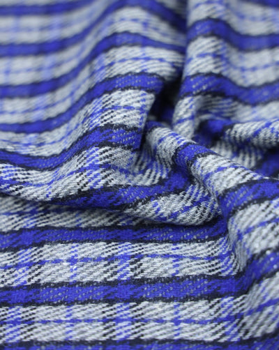 CHECKS WOOLEN TWEED FABRIC