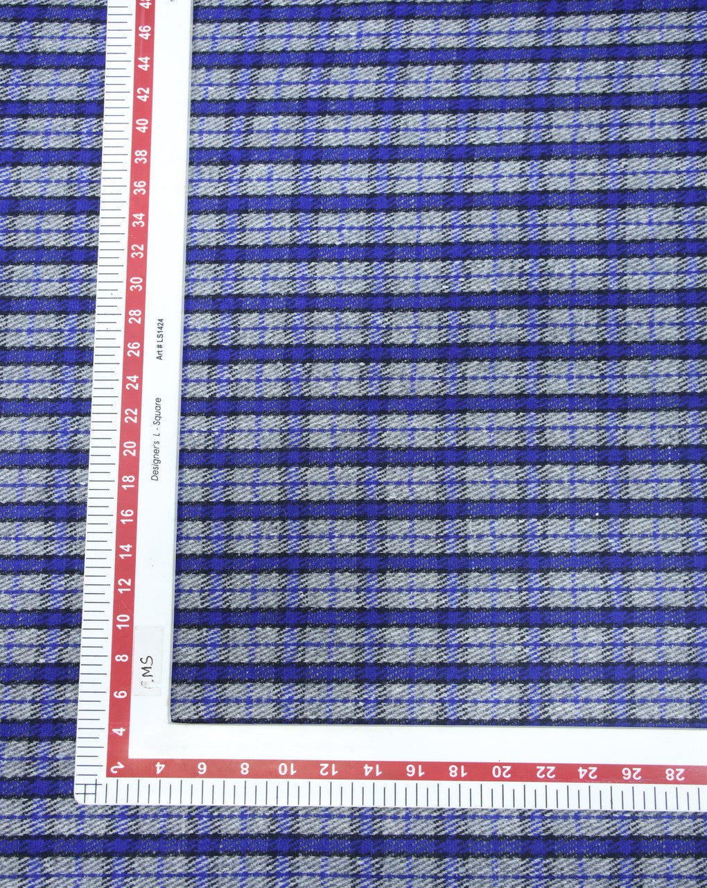 CHECKS WOOLEN TWEED FABRIC