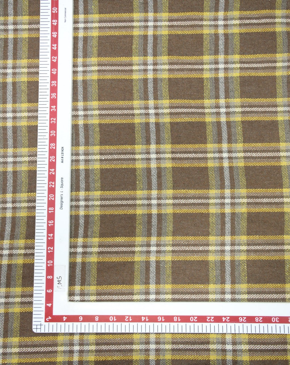 CHECKS WOOLEN TWEED FABRIC
