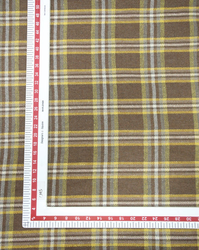 CHECKS WOOLEN TWEED FABRIC