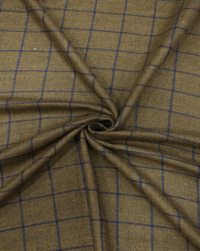 CHECKS WOOLEN TWEED FABRIC