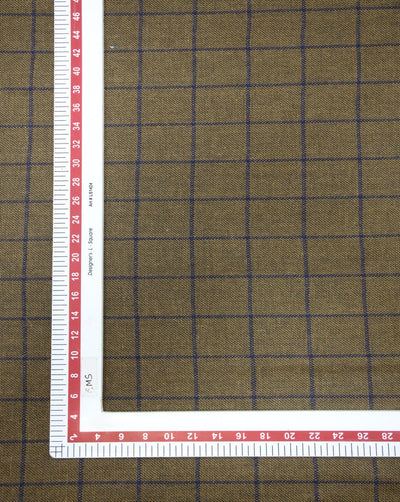 CHECKS WOOLEN TWEED FABRIC