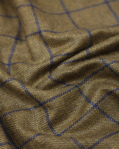 CHECKS WOOLEN TWEED FABRIC