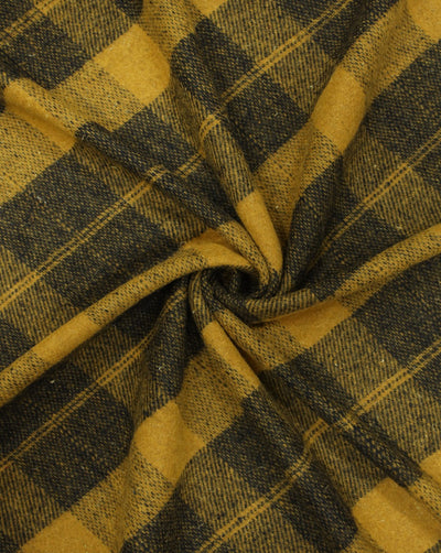 CHECKS WOOLEN TWEED FABRIC