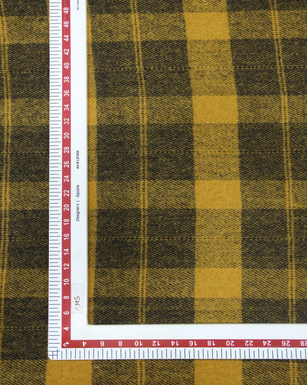 CHECKS WOOLEN TWEED FABRIC