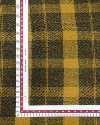 CHECKS WOOLEN TWEED FABRIC