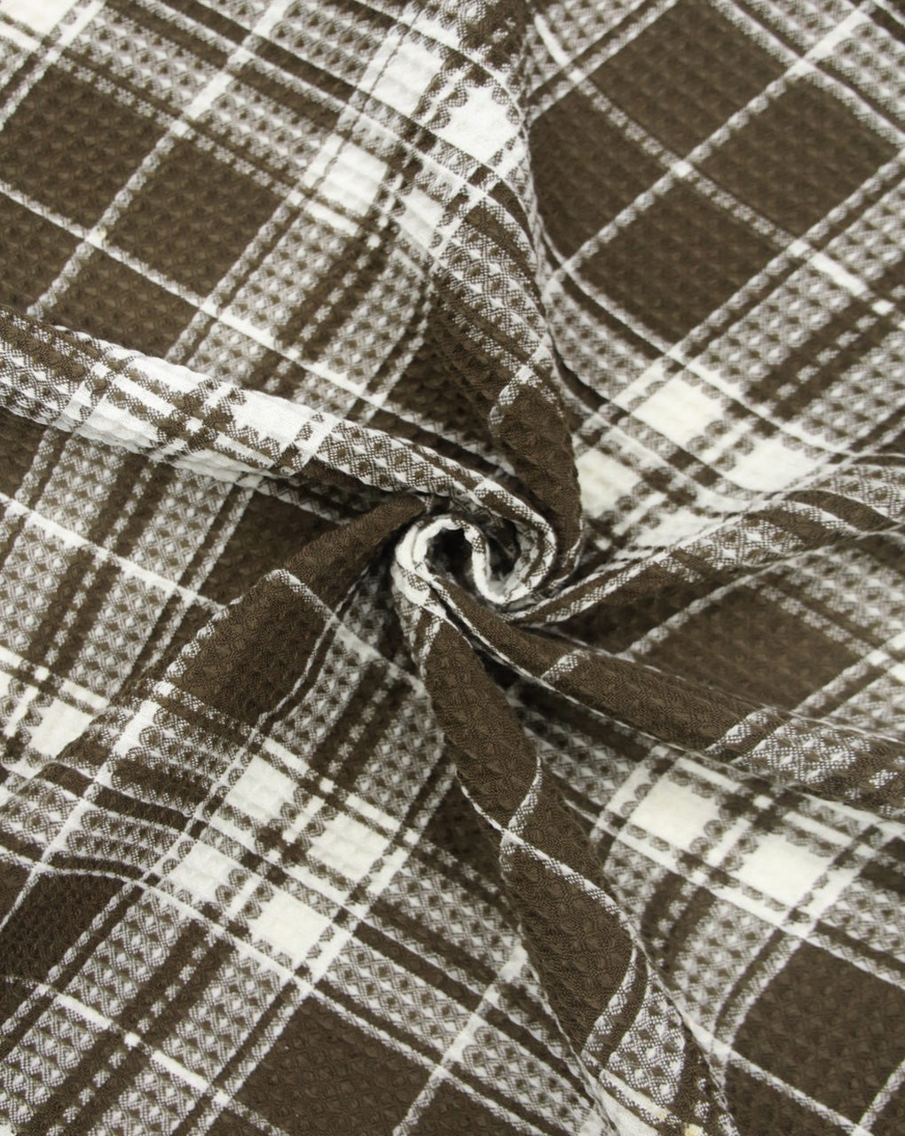 ACRYLIC HONEYCOMB CHECKS FABRIC