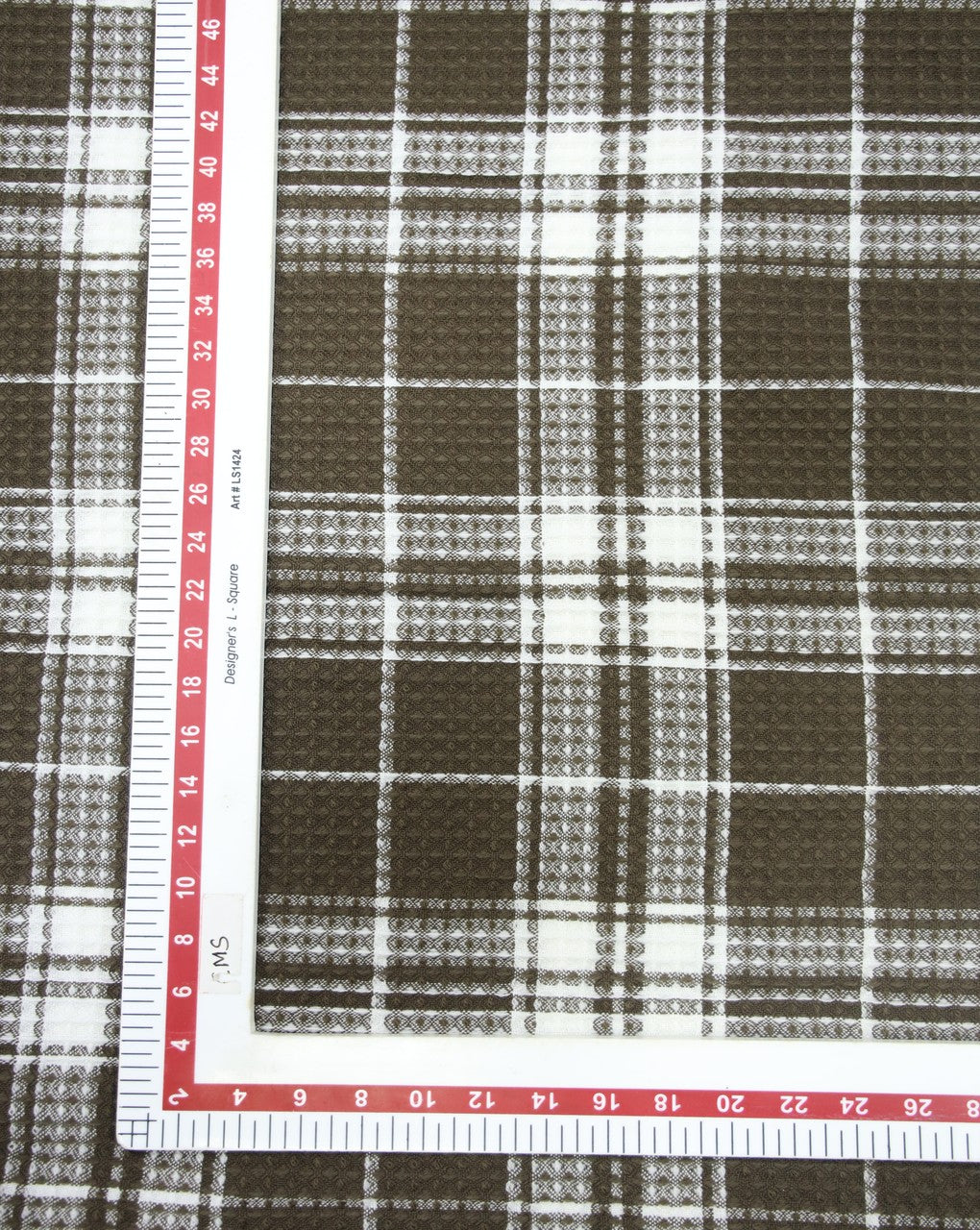 ACRYLIC HONEYCOMB CHECKS FABRIC