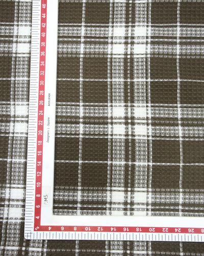 ACRYLIC HONEYCOMB CHECKS FABRIC