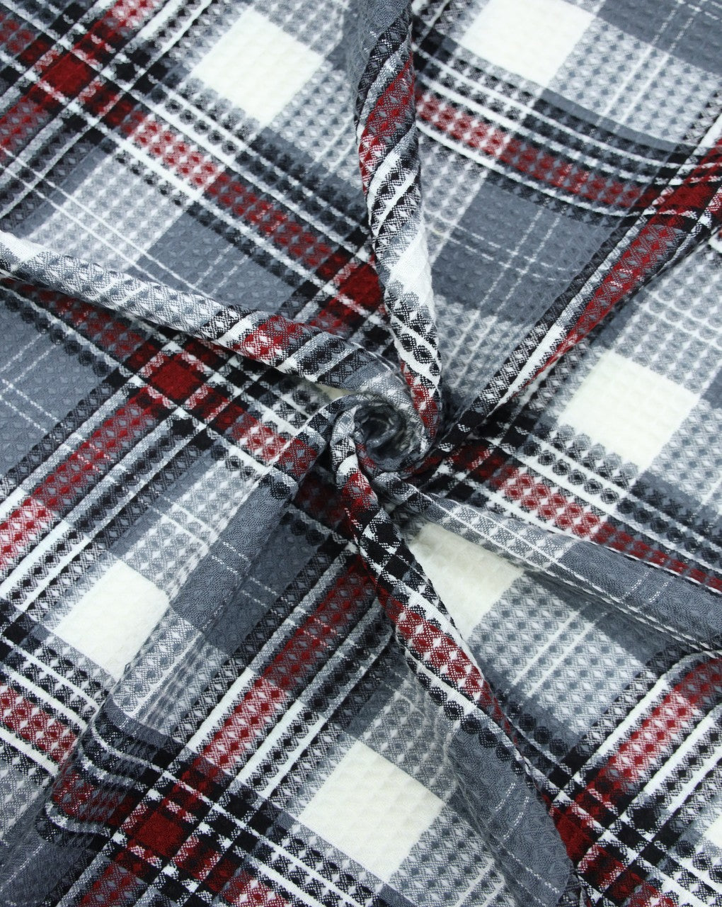 ACRYLIC HONEYCOMB CHECKS FABRIC