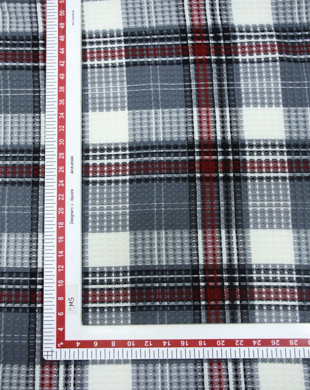 ACRYLIC HONEYCOMB CHECKS FABRIC