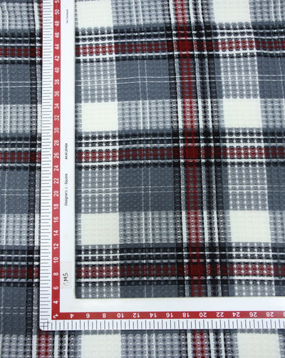 ACRYLIC HONEYCOMB CHECKS FABRIC