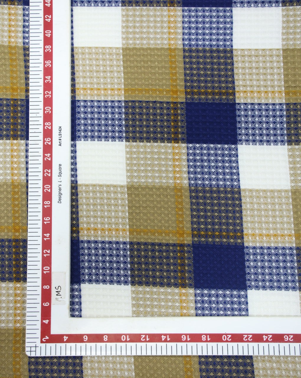 ACRYLIC HONEYCOMB CHECKS FABRIC