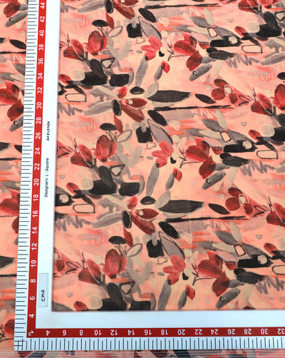 MULTICOLOR PRINTED POLYESTER VELVET FABRIC