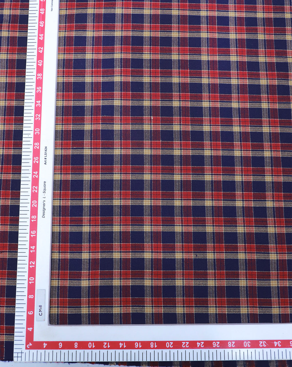 MULTICOLOR CHECKS DESIGN ACRYLIC FABRIC