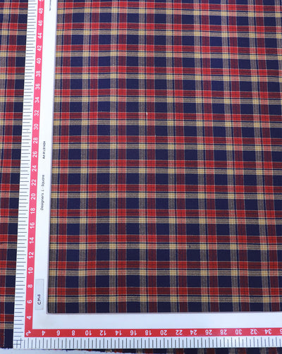 MULTICOLOR CHECKS DESIGN ACRYLIC FABRIC