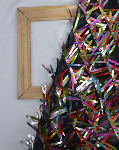 POLYESTER NET SEQUINS FABRIC