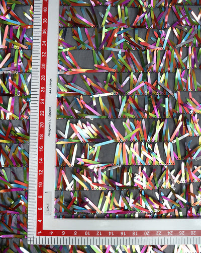 POLYESTER NET SEQUINS FABRIC
