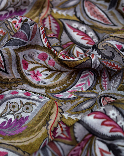 MULTICOLOR PRINTED SPUN FABRIC (WIDTH - 44 INCHES)