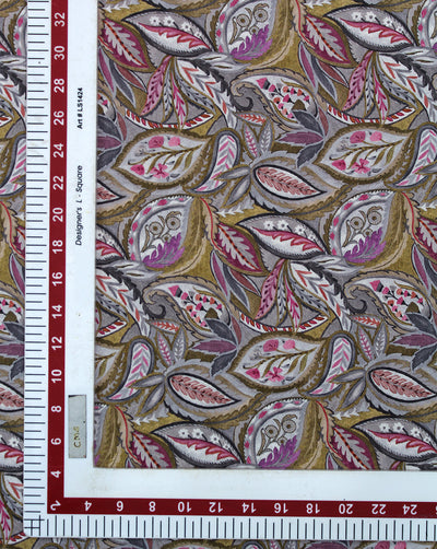 MULTICOLOR PRINTED SPUN FABRIC (WIDTH - 44 INCHES)