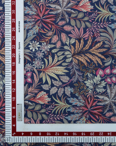 MULTICOLOR PRINTED SPUN FABRIC (WIDTH - 44 INCHES)
