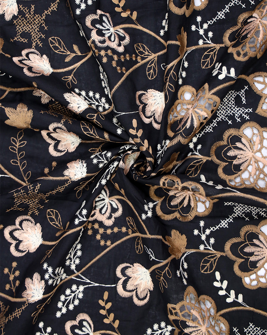 Cotton Schiffli Embroidery Fabric