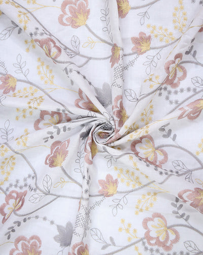 Cotton Schiffli Embroidery Fabric