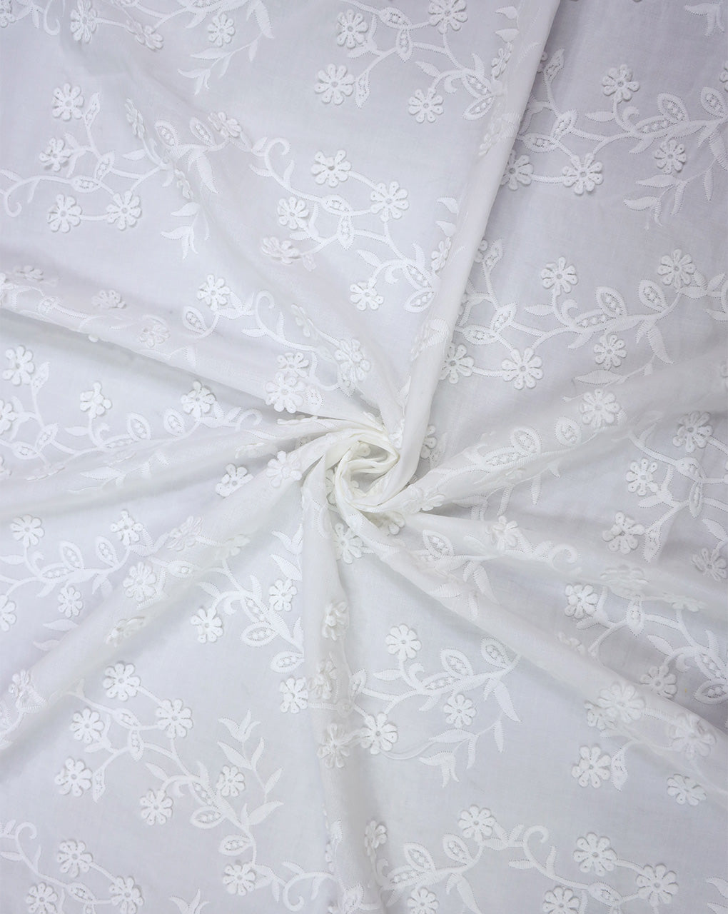 COTTON 3D SCHIFFLI EMBROIDERY FABRIC