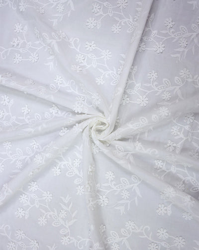 COTTON 3D SCHIFFLI EMBROIDERY FABRIC