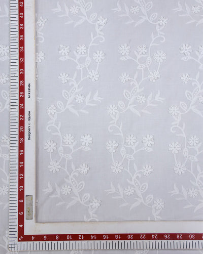 COTTON 3D SCHIFFLI EMBROIDERY FABRIC