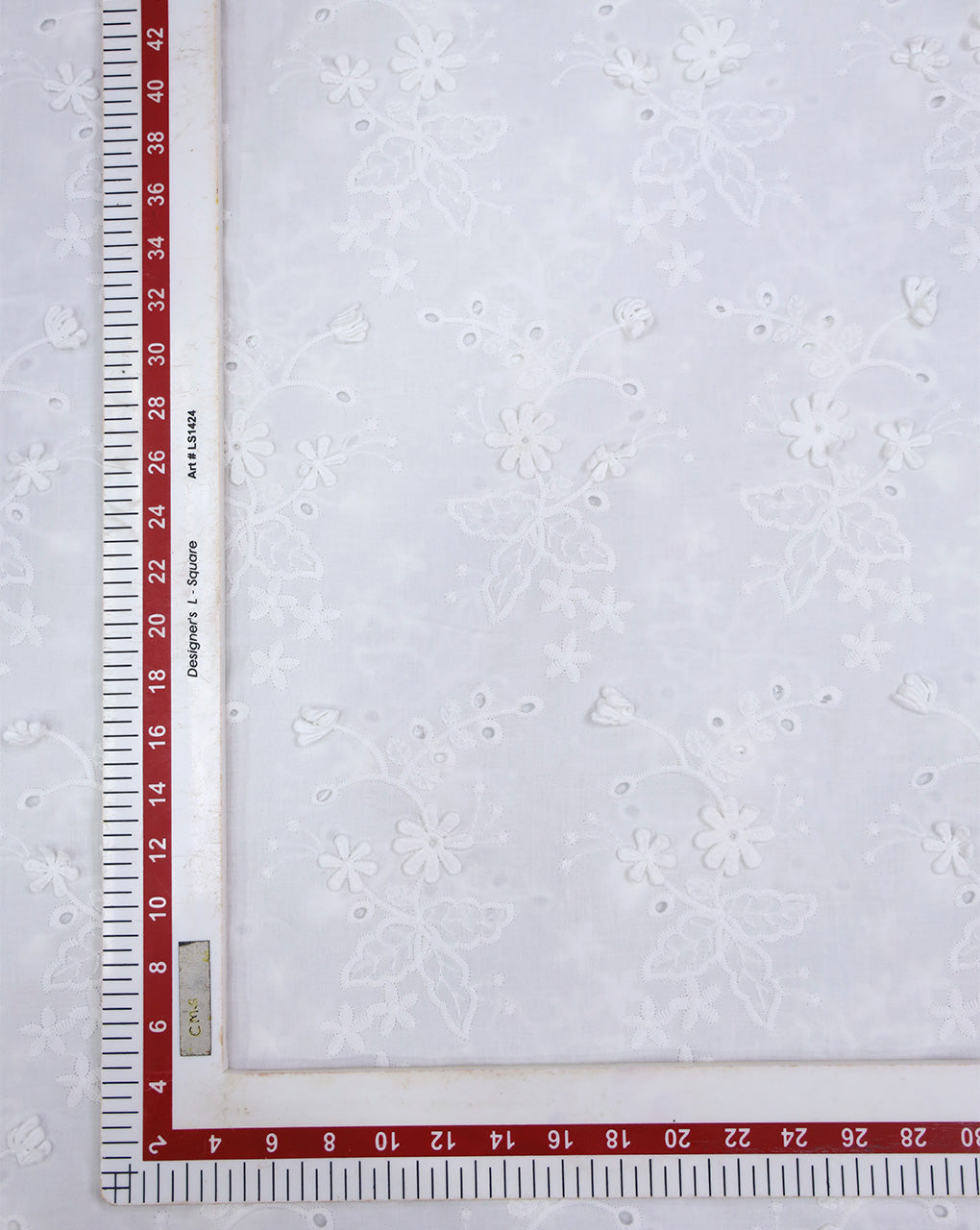 COTTON 3D SCHIFFLI EMBROIDERY FABRIC