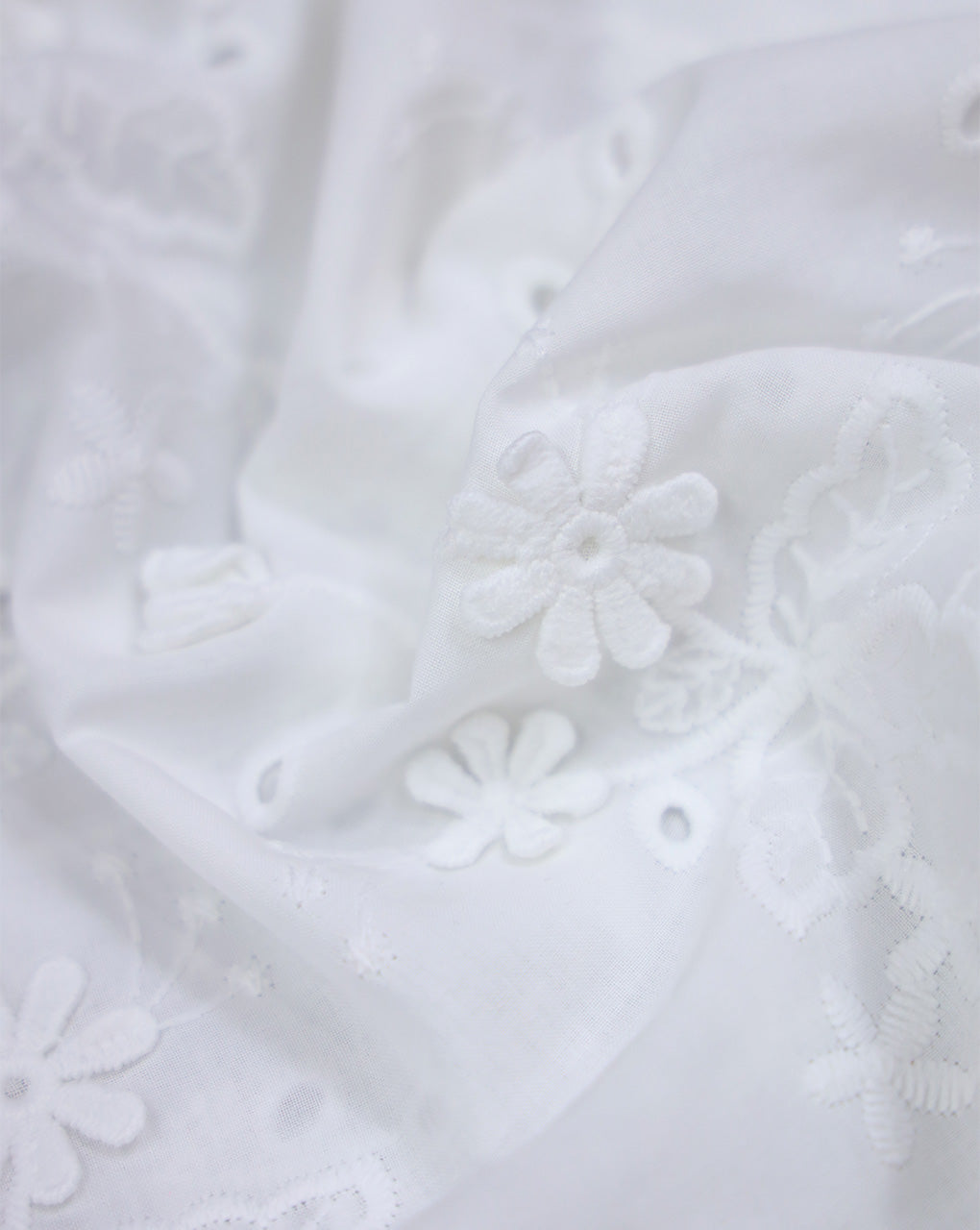 COTTON 3D SCHIFFLI EMBROIDERY FABRIC