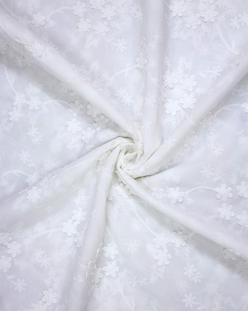 COTTON 3D SCHIFFLI EMBROIDERY FABRIC