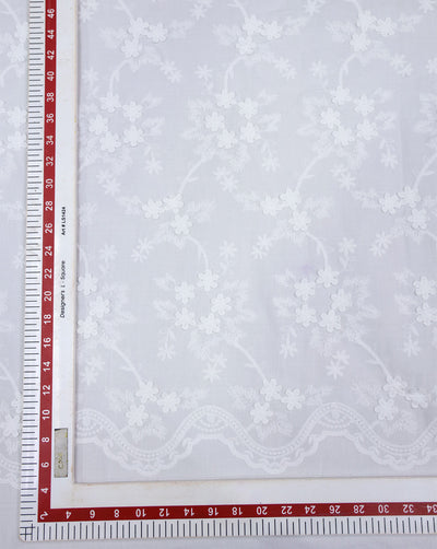 COTTON 3D SCHIFFLI EMBROIDERY FABRIC