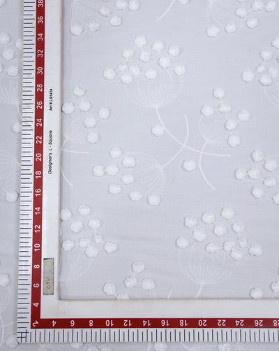 COTTON 3D SCHIFFLI EMBROIDERY FABRIC