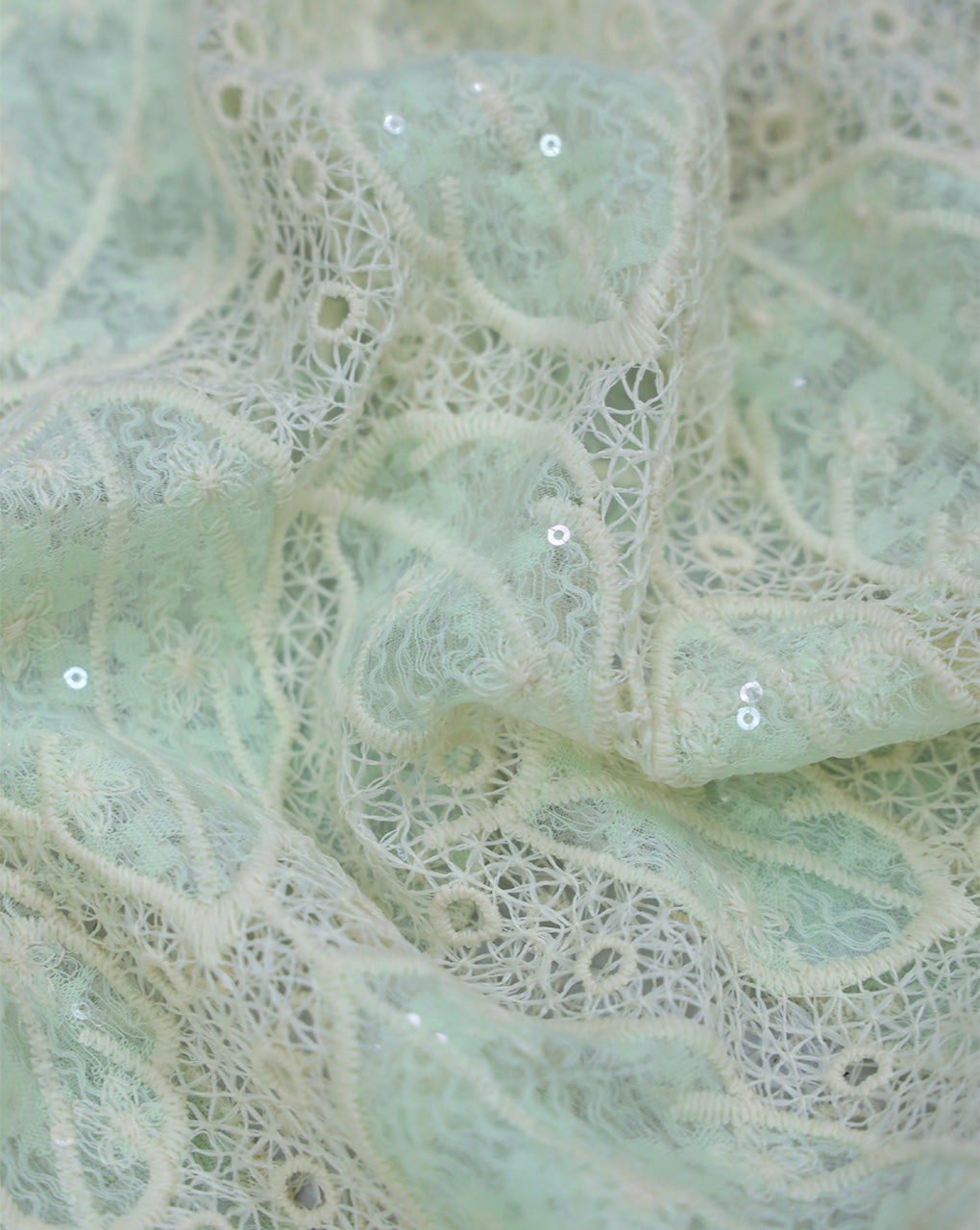 SEQUINS EMBROIDERY FABRIC