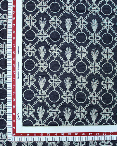 DENIM EMBROIDERY FABRIC