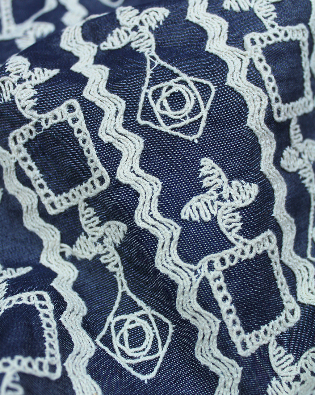 DENIM EMBROIDERY FABRIC