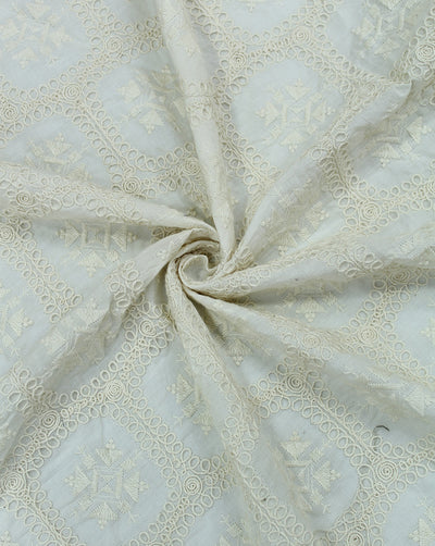 GREIGE COTTON EMBROIDERY FABRIC
