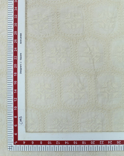 GREIGE COTTON EMBROIDERY FABRIC