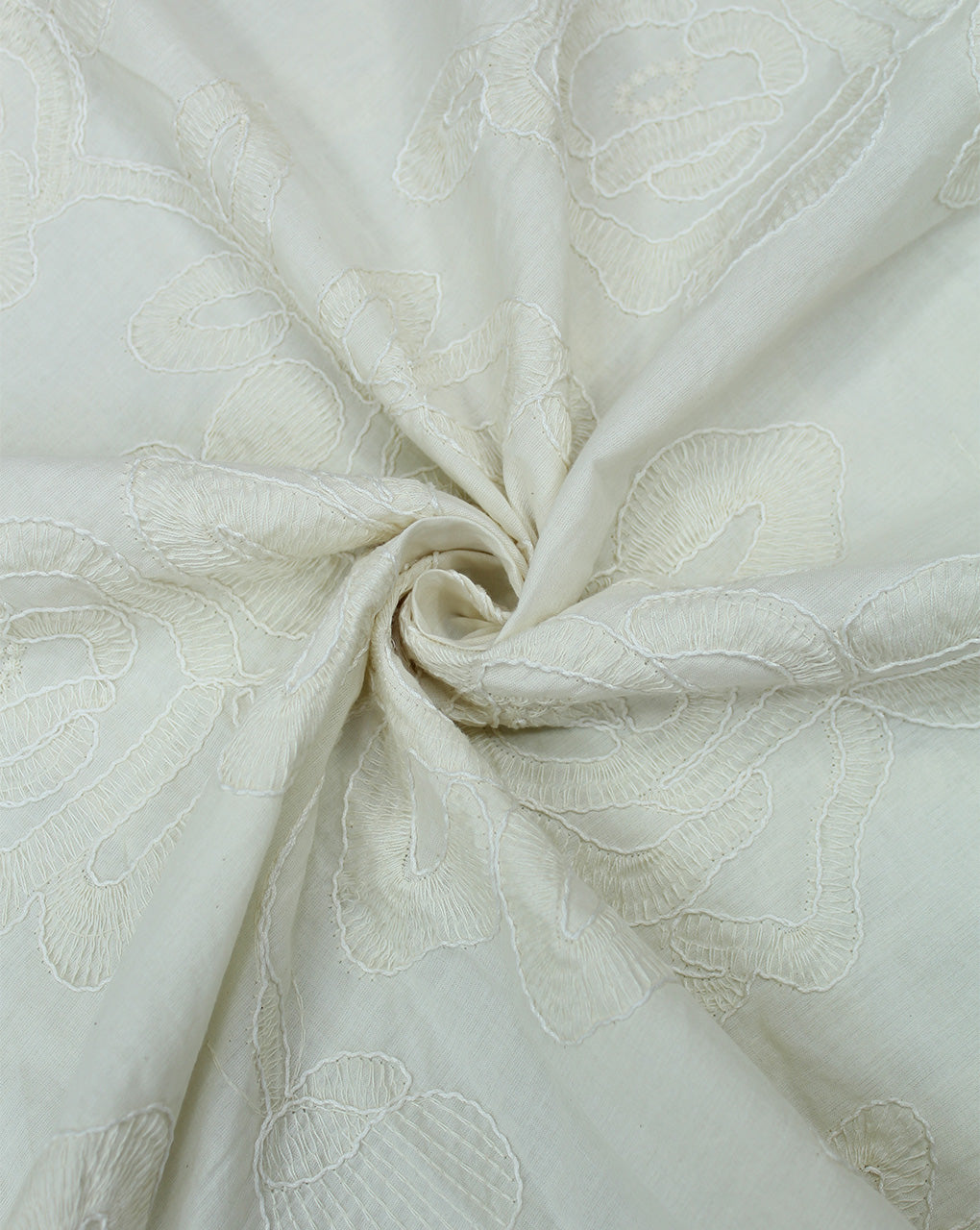 GREIGE COTTON EMBROIDERY FABRIC