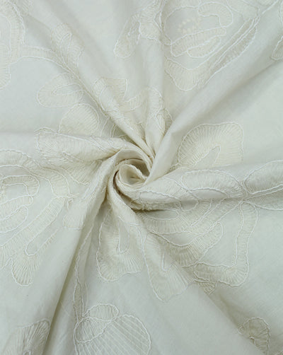 GREIGE COTTON EMBROIDERY FABRIC