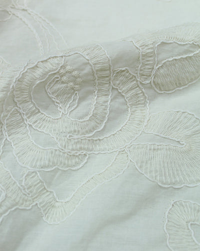 GREIGE COTTON EMBROIDERY FABRIC
