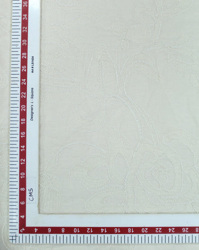 GREIGE COTTON EMBROIDERY FABRIC