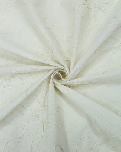 GREIGE COTTON EMBROIDERY FABRIC