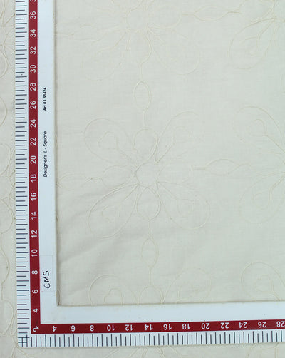 GREIGE COTTON EMBROIDERY FABRIC