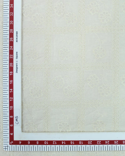 GREIGE COTTON EMBROIDERY FABRIC