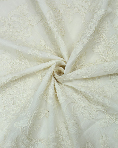GREIGE COTTON EMBROIDERY FABRIC