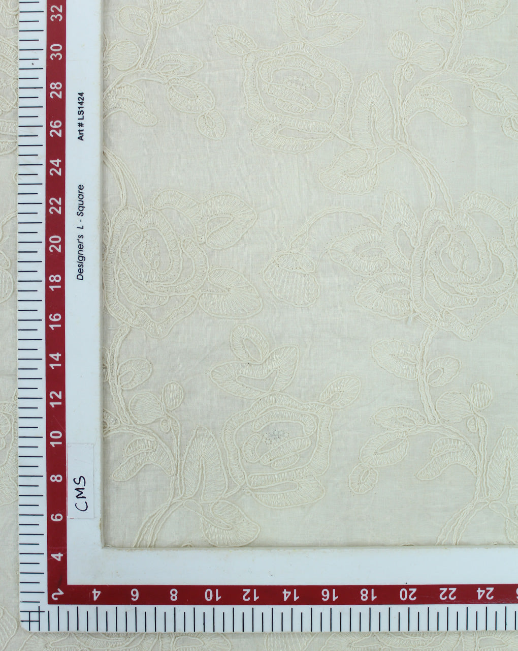 GREIGE COTTON EMBROIDERY FABRIC