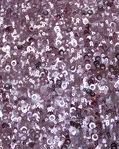 LAVENDER SEQUINS NET FABRIC